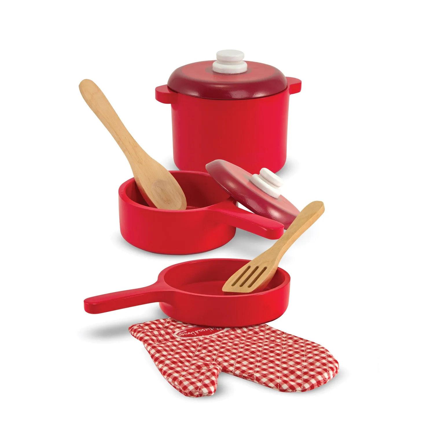 Melissa & Doug Wooden Kitchen Accessory Play Set 8-delig hout