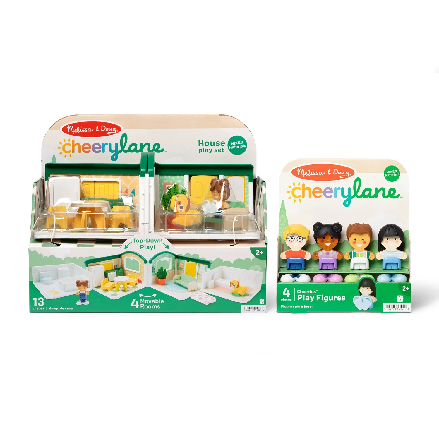 Melissa & Doug Cheery Lane poppenhuis speelset bundel