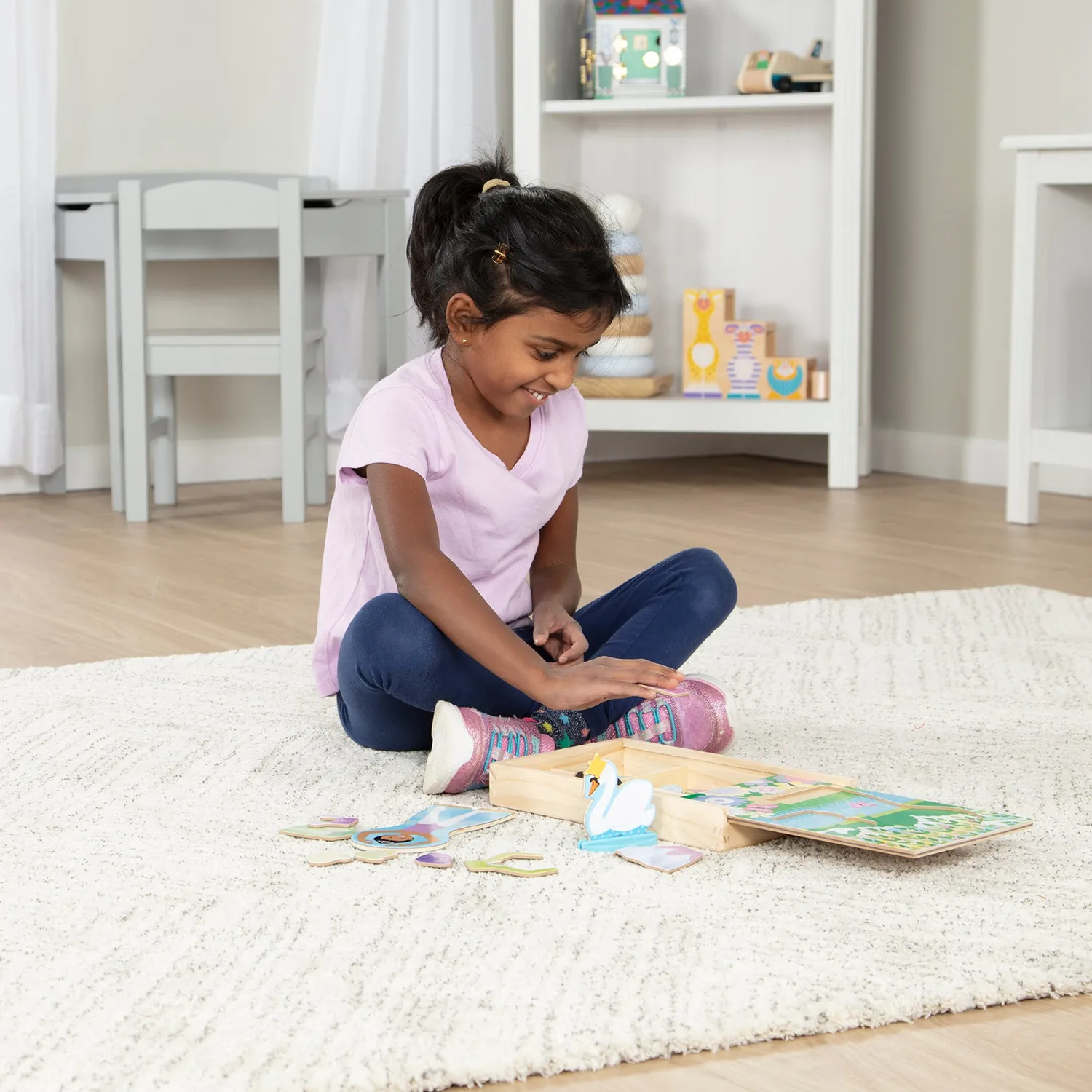 Melissa & Doug magneetspel ballerina fairy aankleedpop 52-delig