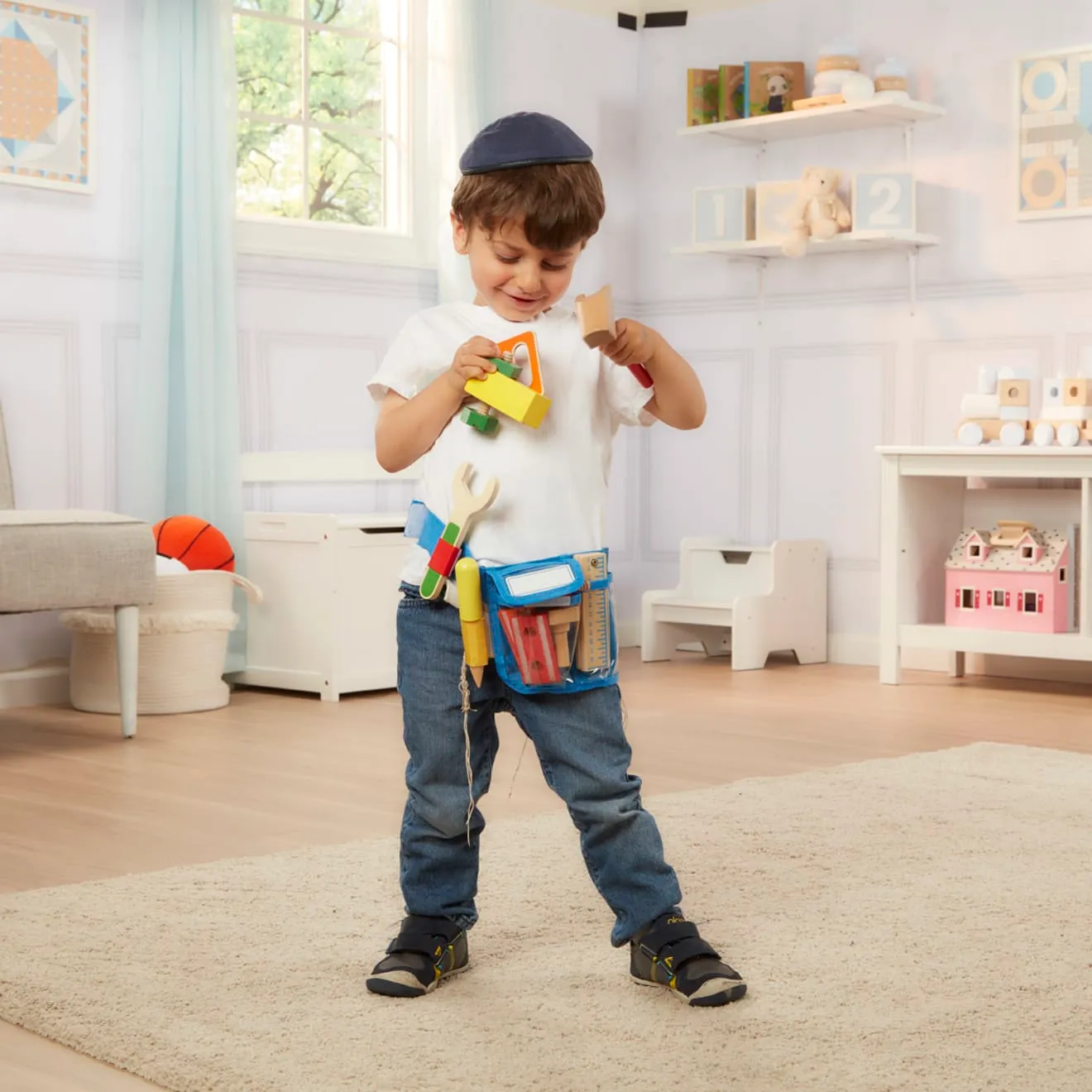 Melissa & Doug Deluxe Gereedschapsriem Hout 5-delig