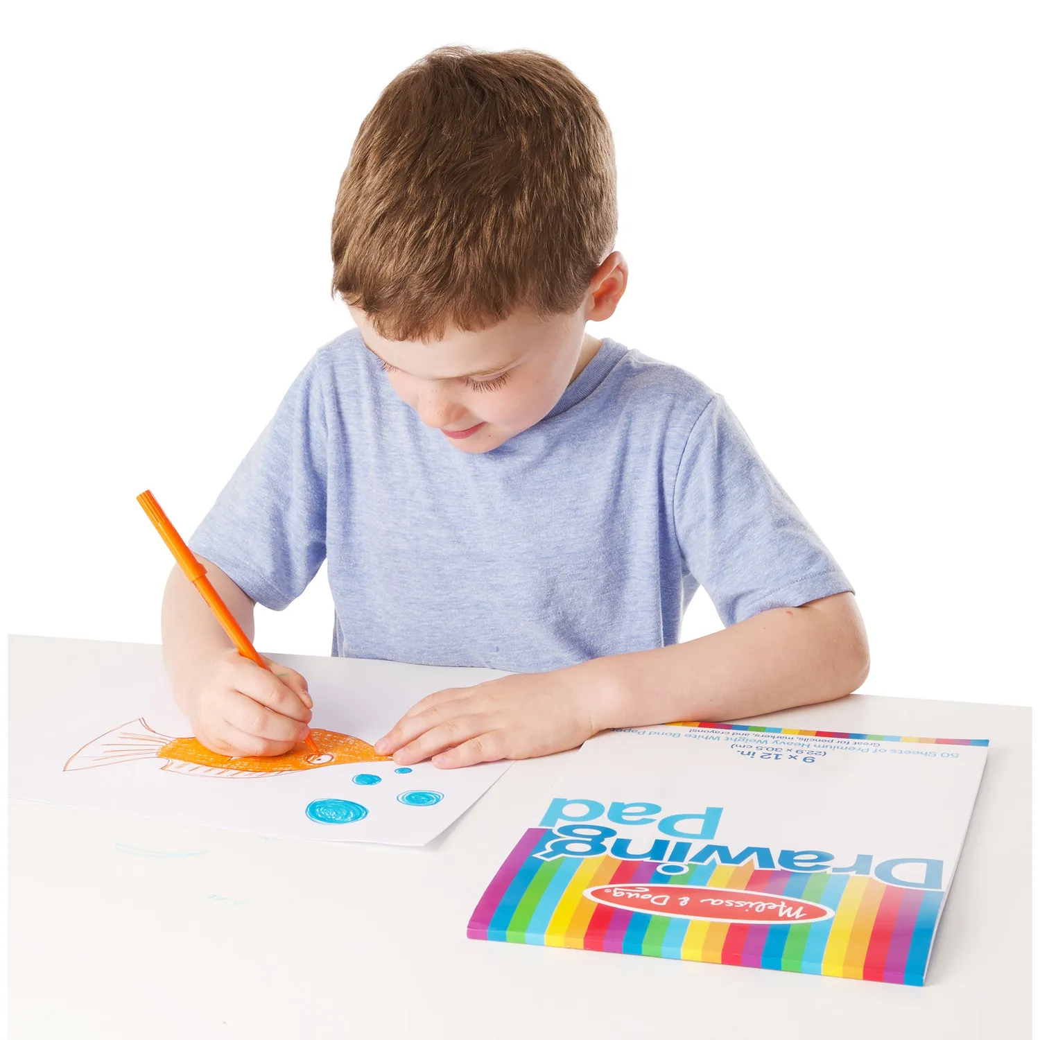 Melissa & Doug Tekenpapier Tekenblok 23x30 cm wit