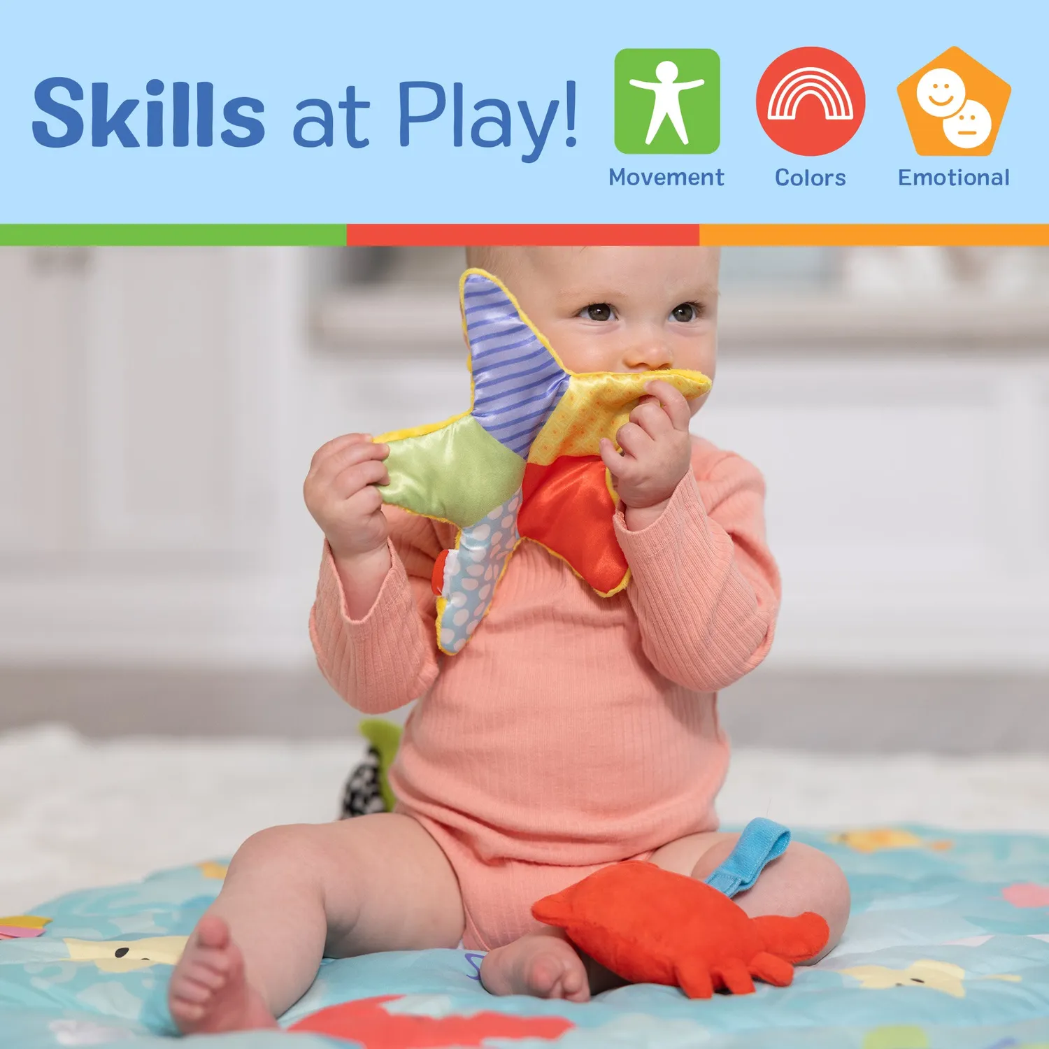 Melissa & Doug Ocean Easy-Fold babygym speelkleed