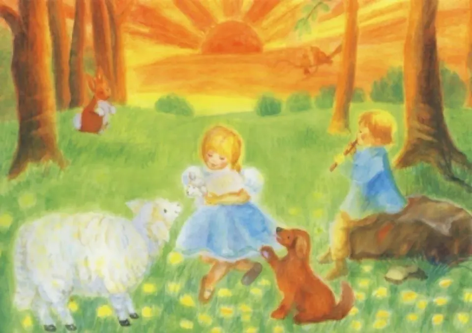 Ginger Fairy Komm lieber Mai kaart 10x15 lente
