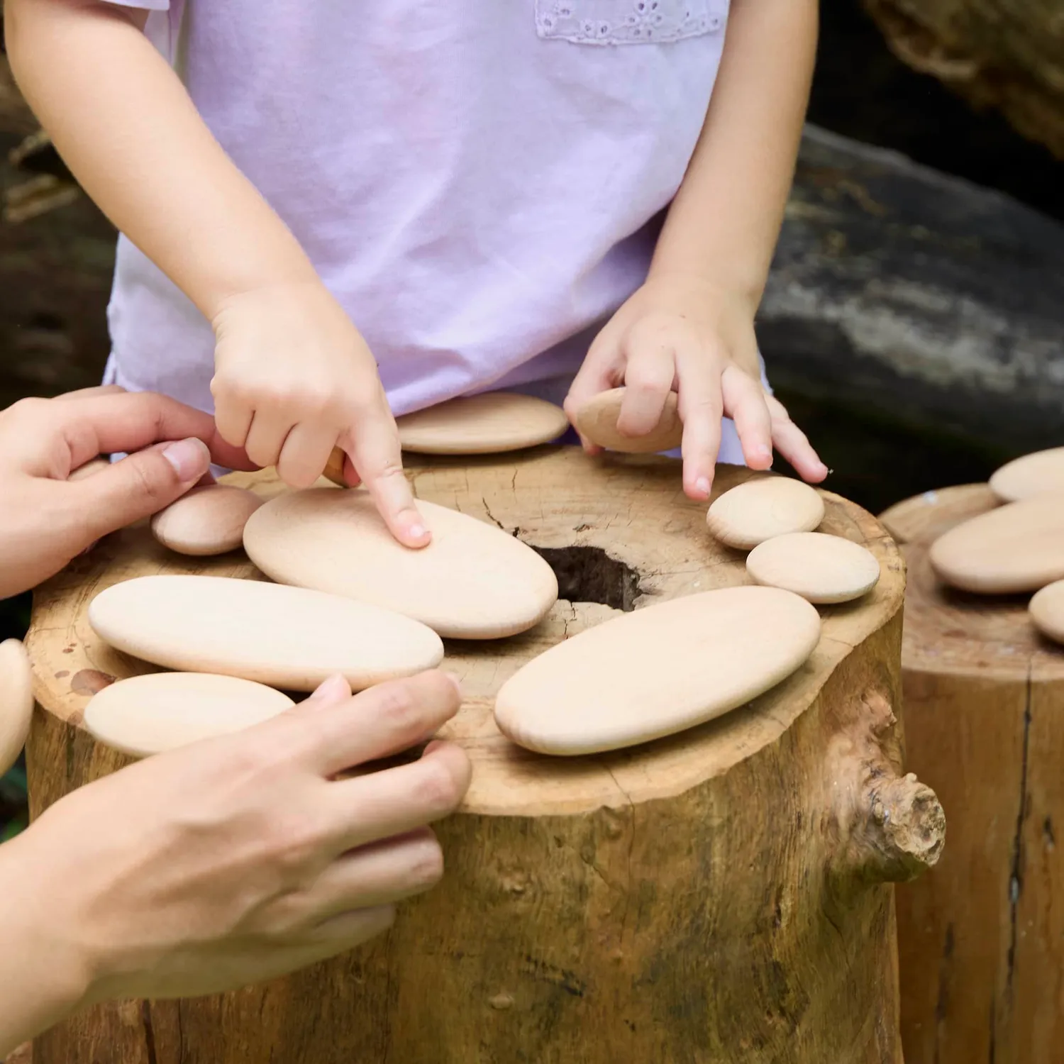 Guidecraft Wood Stackers River Stones stapelstenen 20 stuks hout
