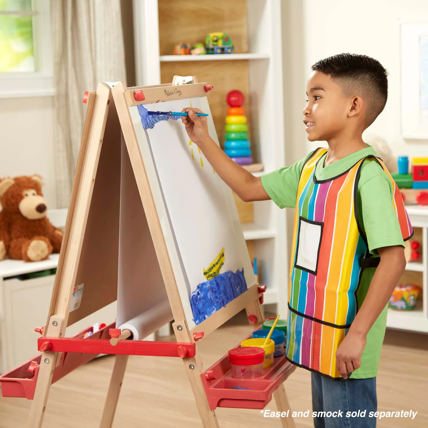 Melissa & Doug Easel Papierrol 43cm x 22m wit