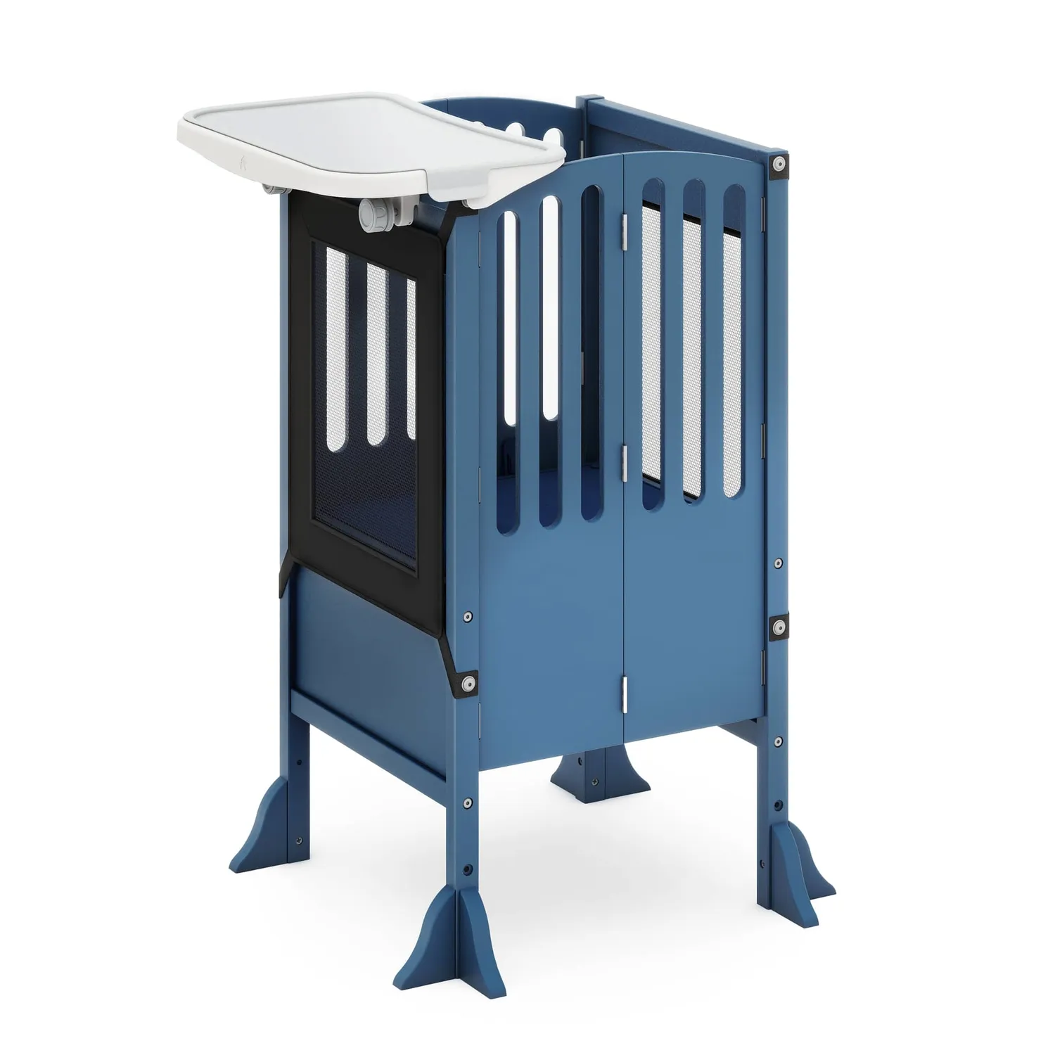 Guidecraft Contemporary Kitchen Helper leertoren wit met blad