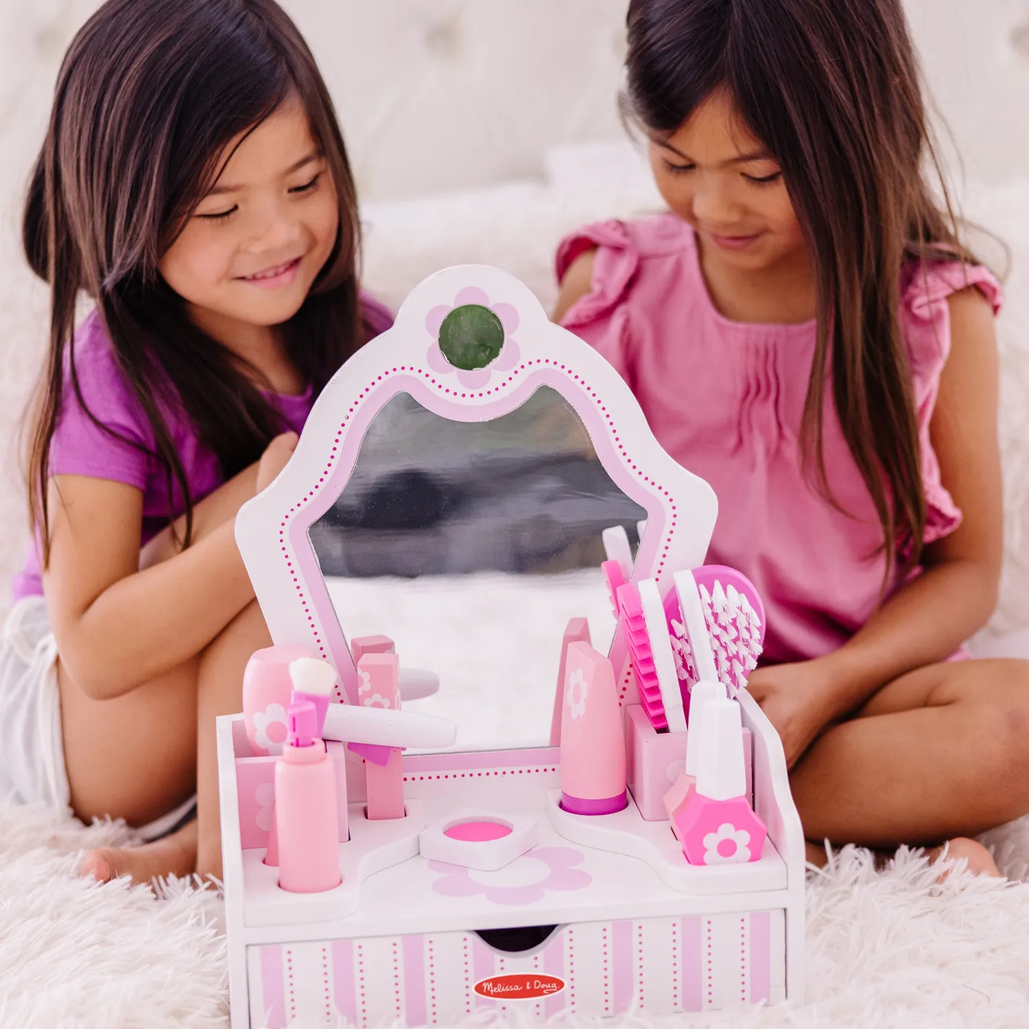 Melissa & Doug Beauty Salon houten kapsalon speelset 18-delig