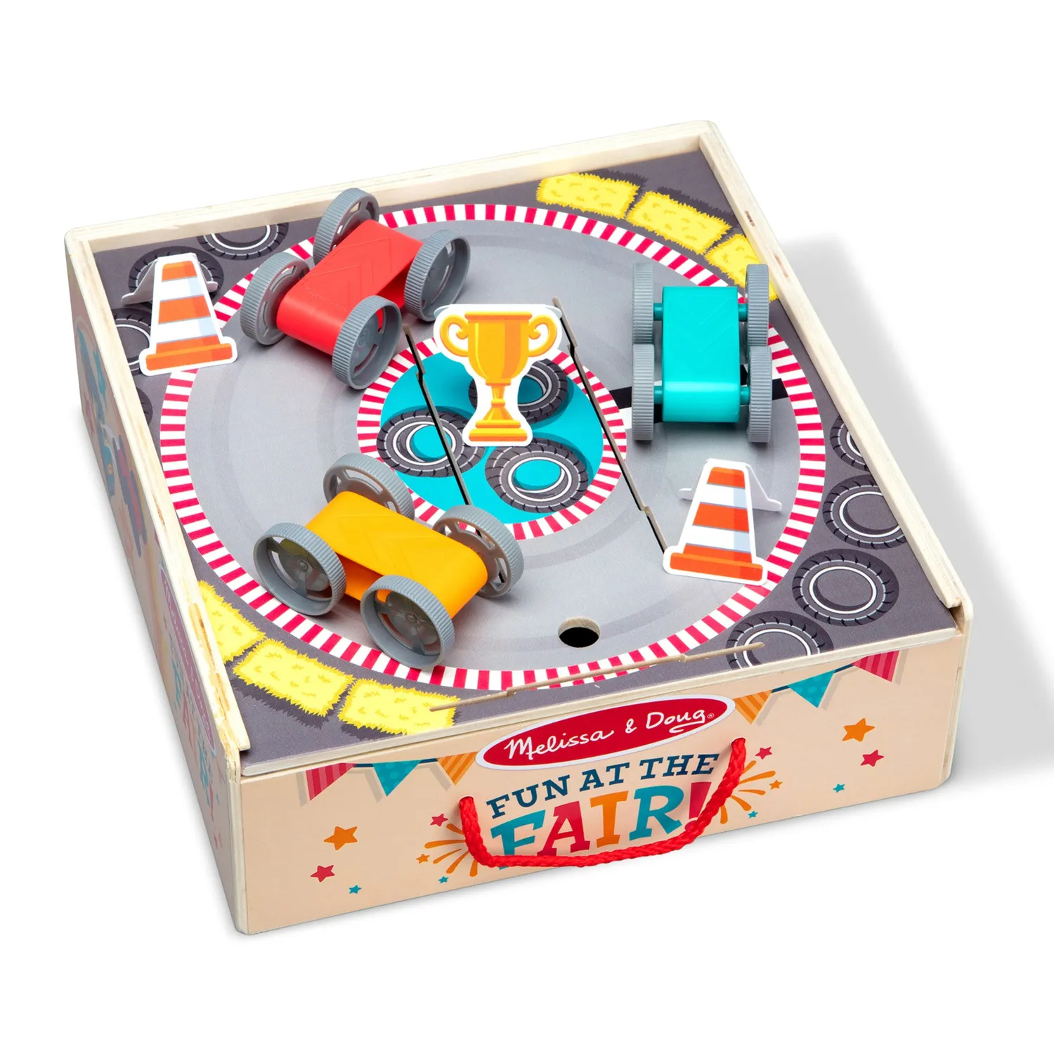 Melissa & Doug Fun at the Fair Stunt Cars raceauto lanceerset