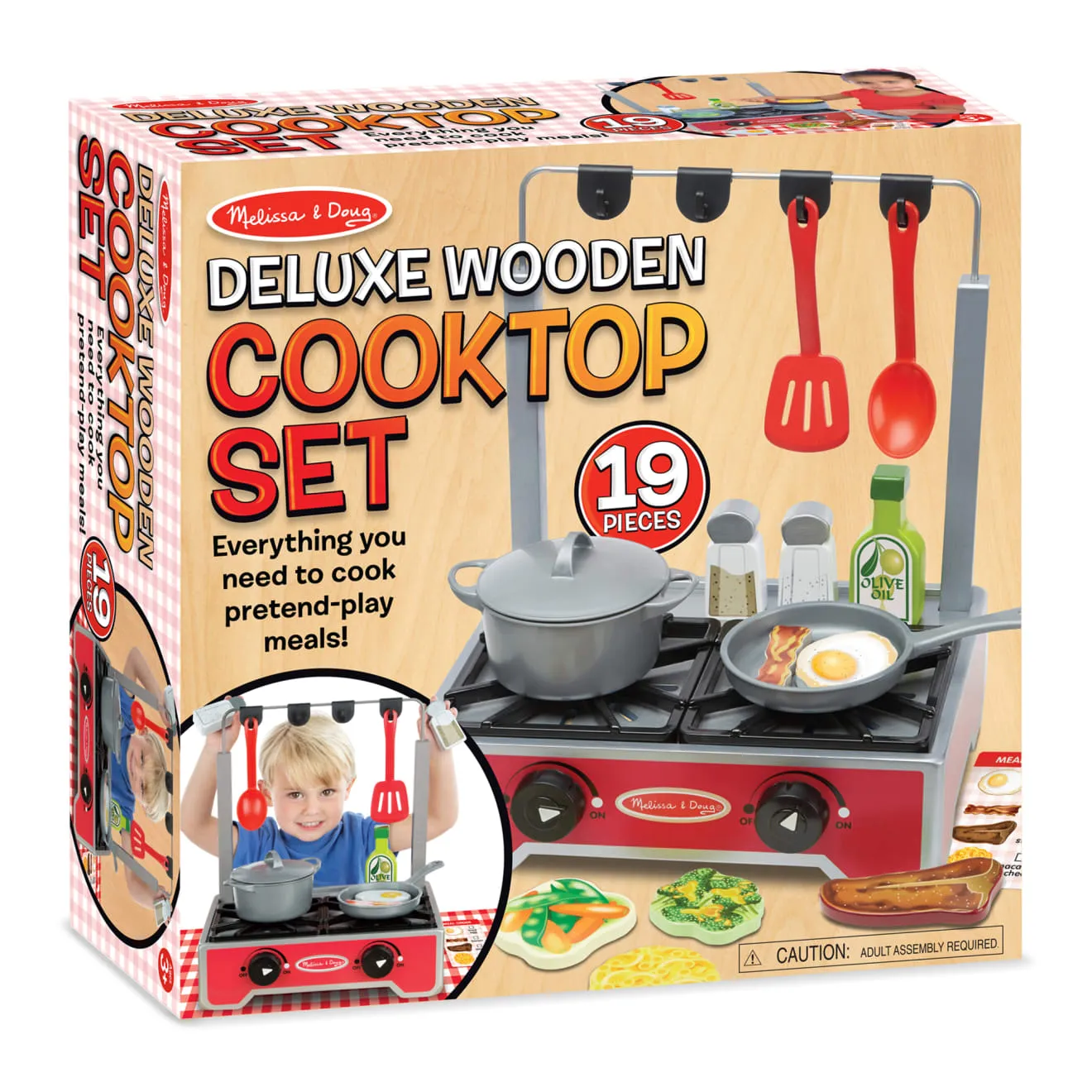 Melissa & Doug houten fornuis kookset 19-delig deluxe