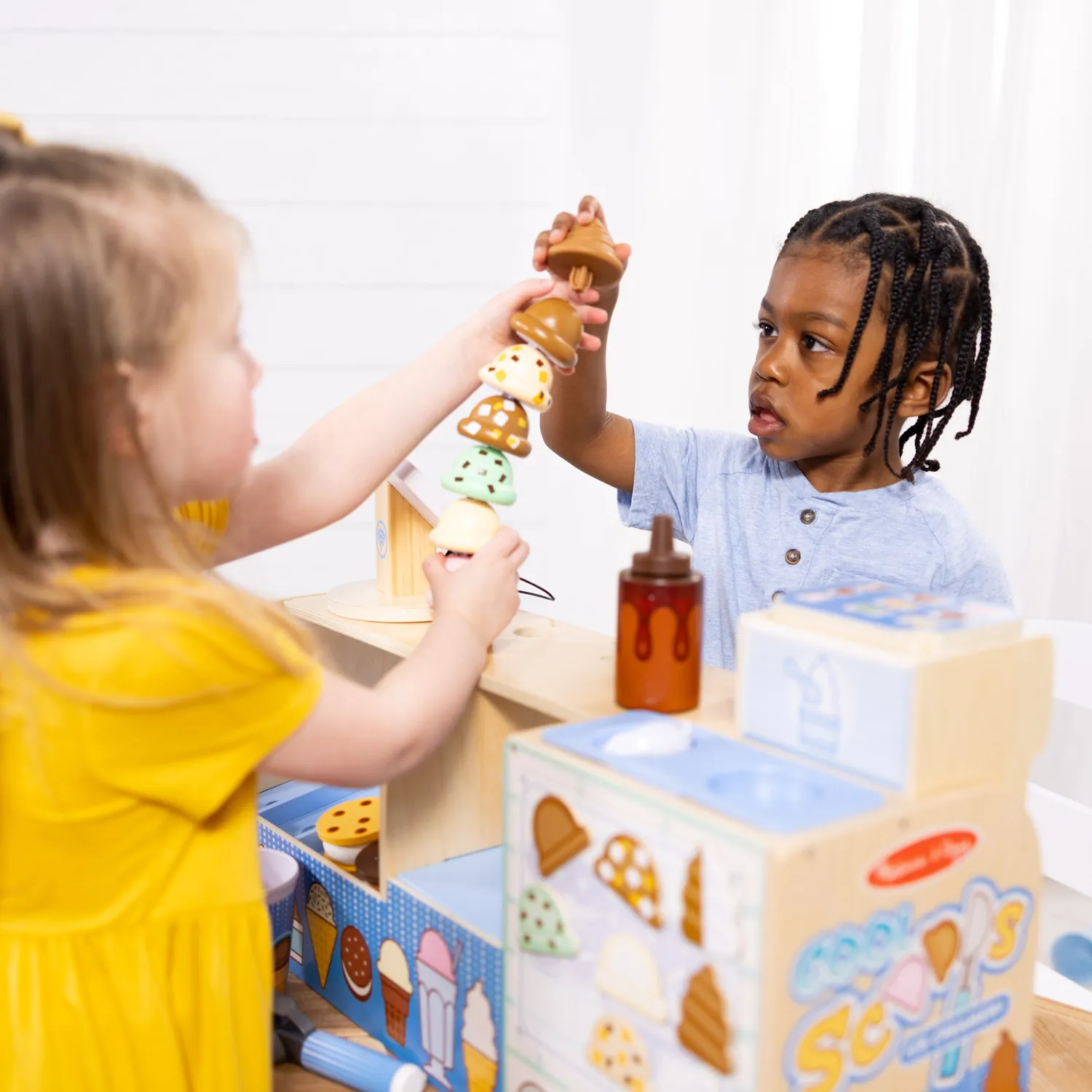 Melissa & Doug Cool Scoops ijssalon 42-delig hout