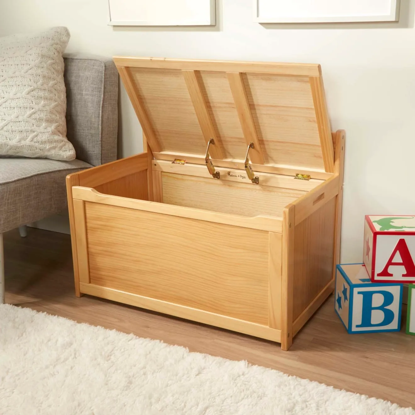 Melissa & Doug houten speelgoedkist Honey opbergkist 234 liter