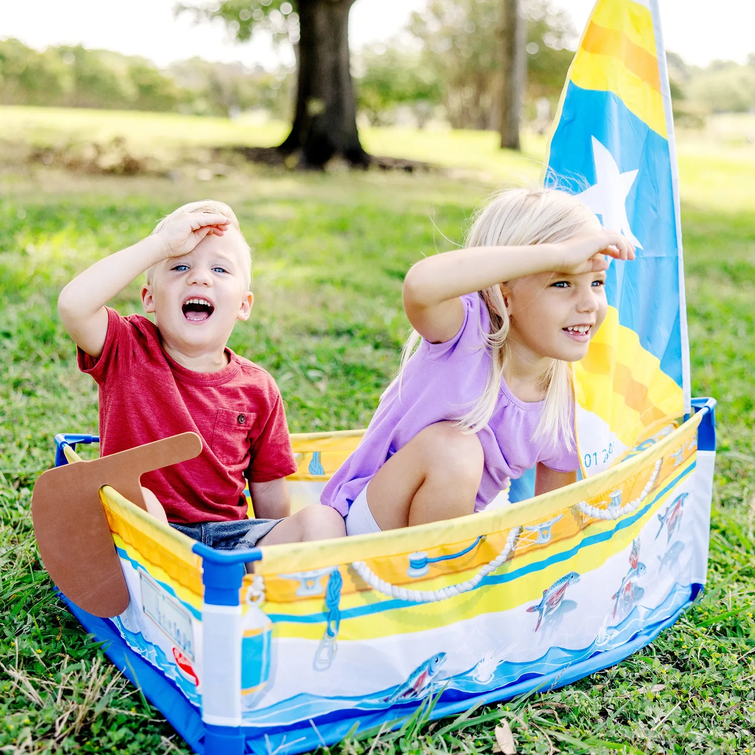 Melissa & Doug Let's Explore Sailboat speeltent boot