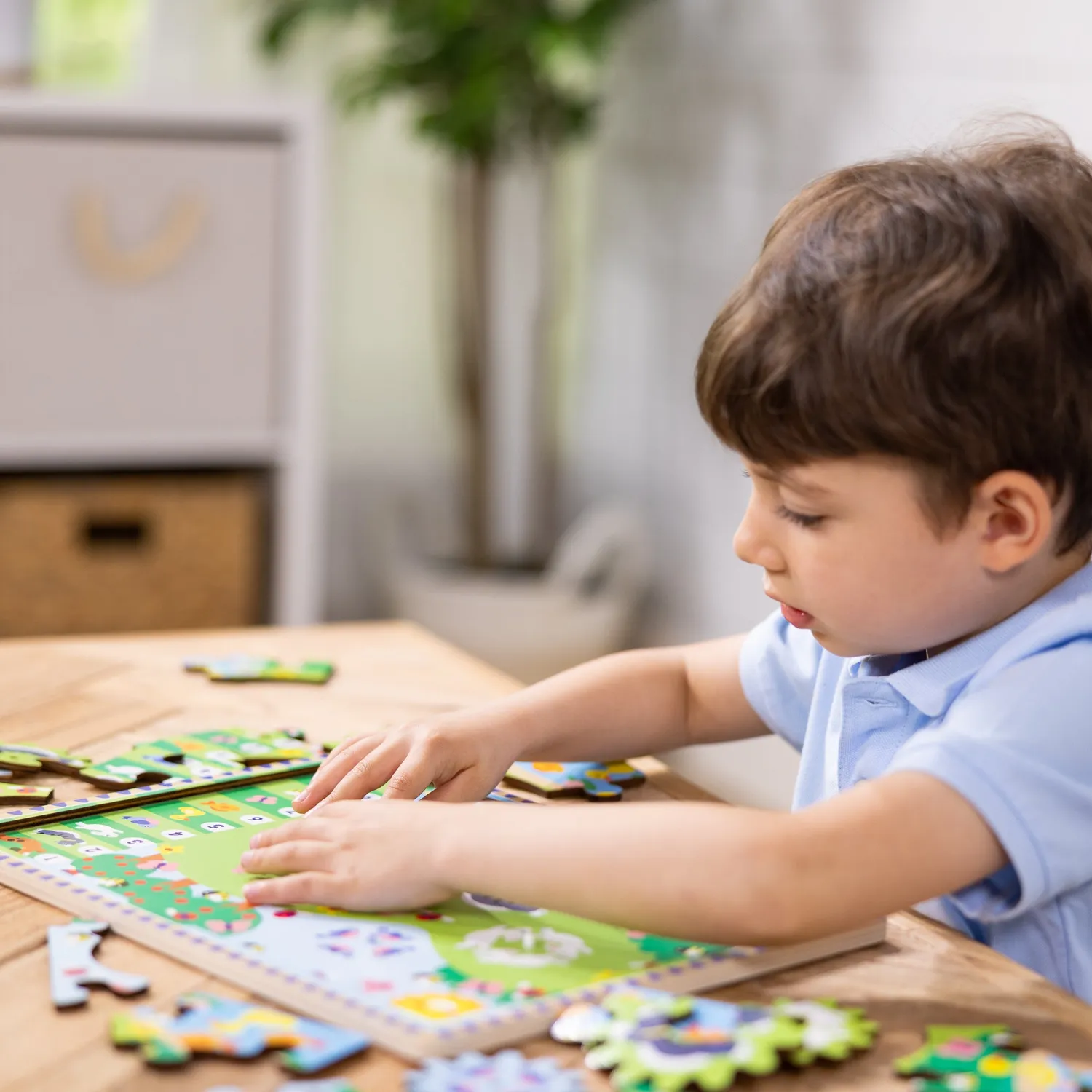 Melissa & Doug Animal Chase puzzel hout 24 stukjes 3+ jaar