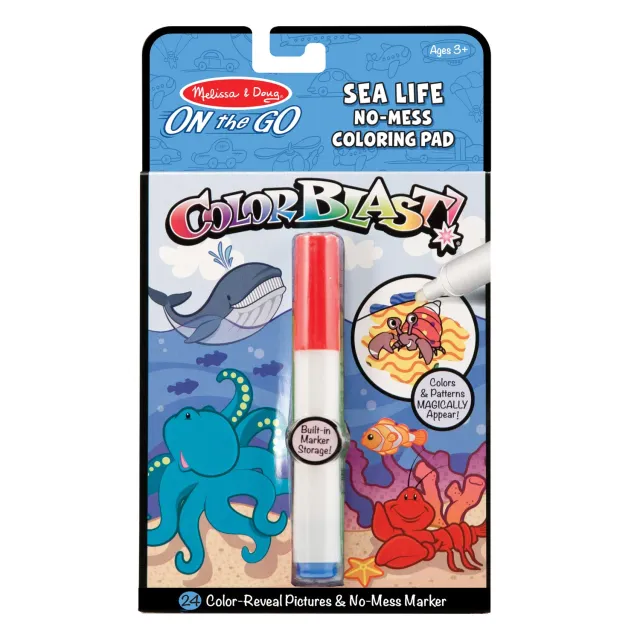 Melissa & Doug On the Go Sea Life ColorBlast kleurboek