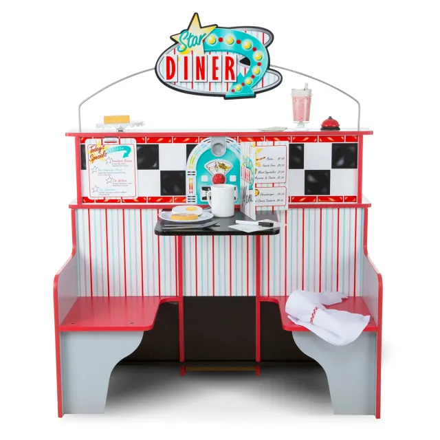 Melissa & Doug Star Diner houten speelrestaurant keuken