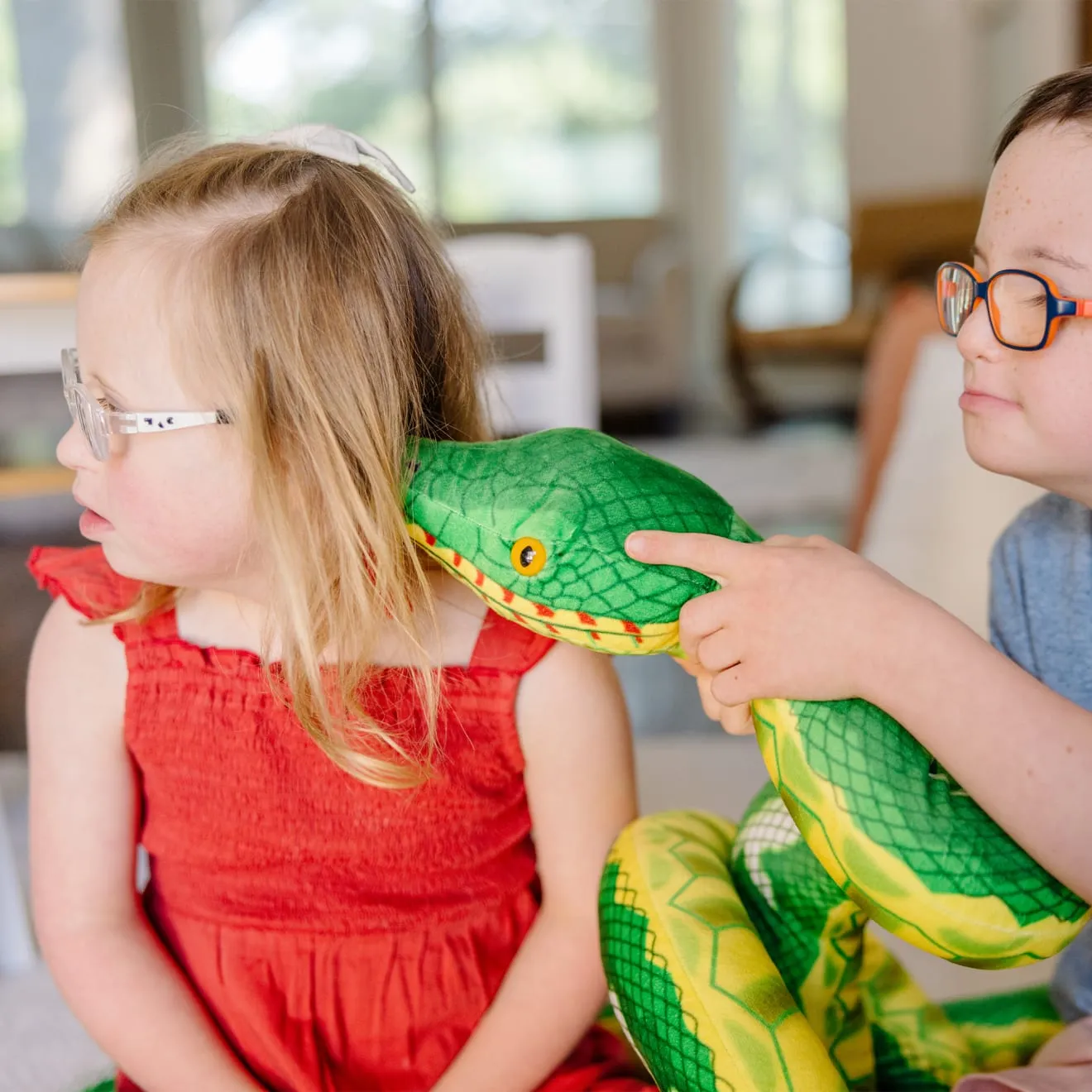 Melissa & Doug Snake Jumbo knuffel slang extra lang