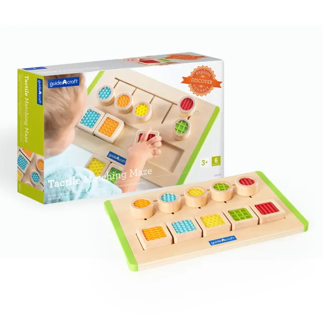 Guidecraft Tactile Matching Maze voelspel 3+