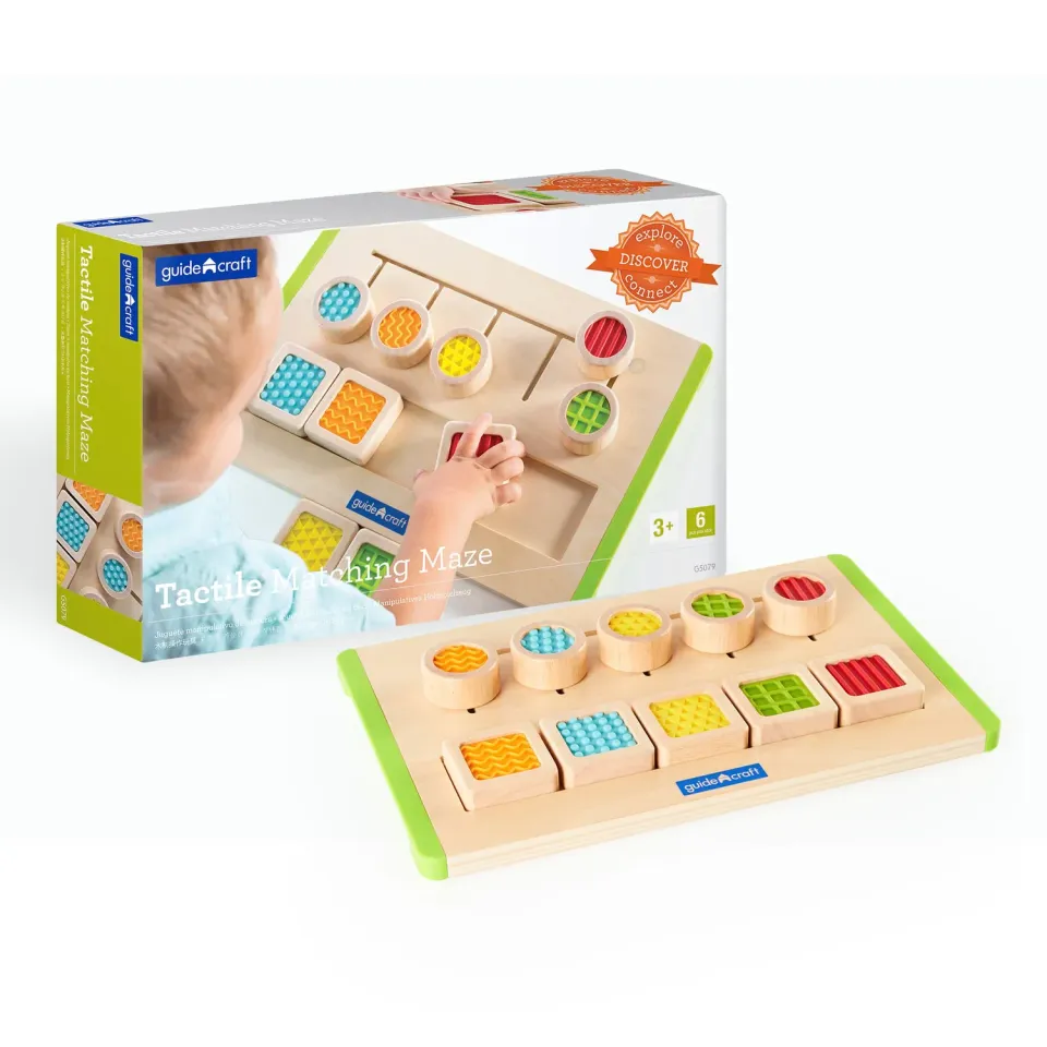 Guidecraft Tactile Matching Maze voelspel 3+