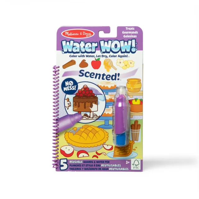 Melissa & Doug Water Wow Treats kleurboek met geur 5 pagina's