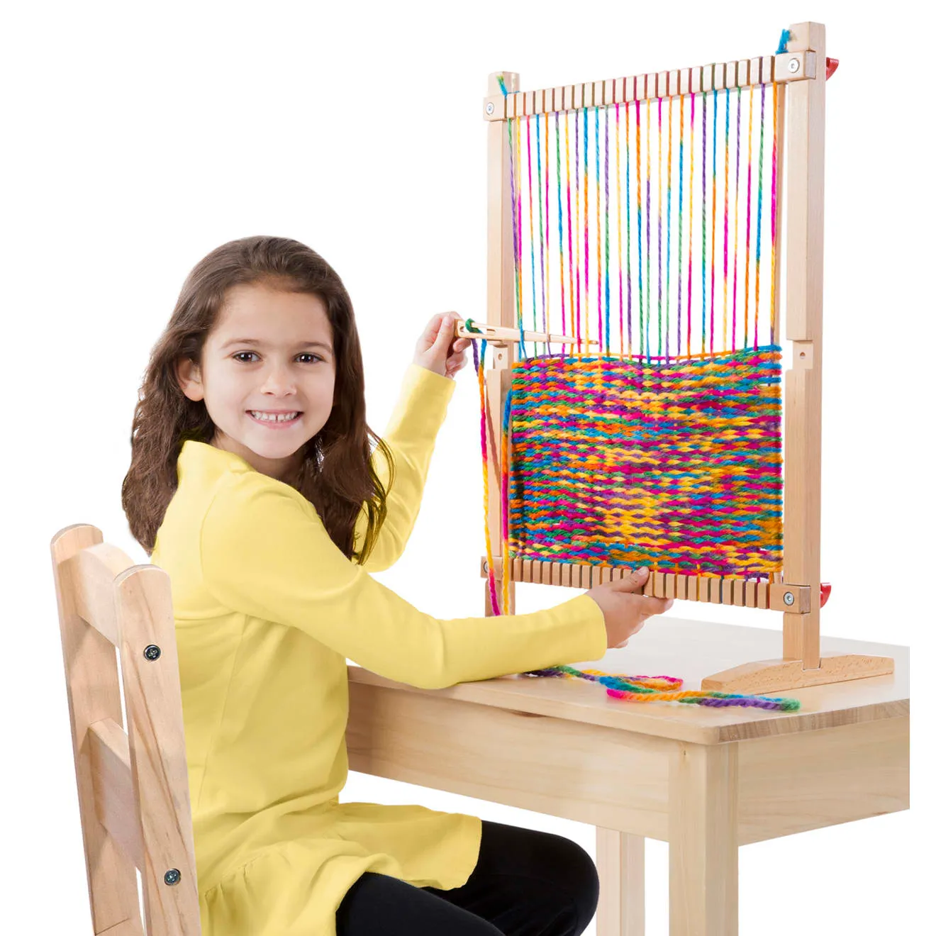 Melissa & Doug Multi-Craft Weaving Loom weefgetouw regenboogwol