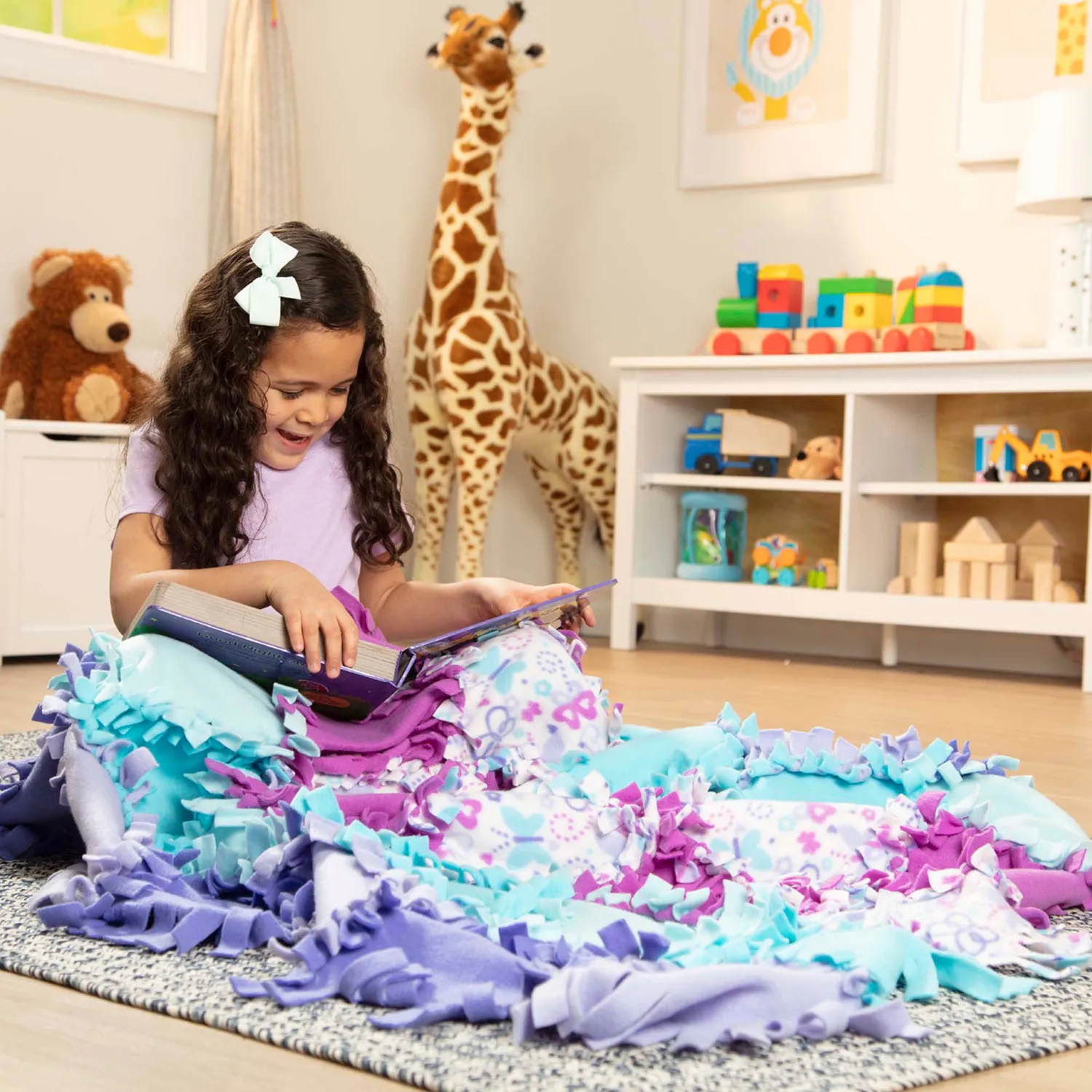 Melissa & Doug Created by Me Butterfly fleece deken knutselset