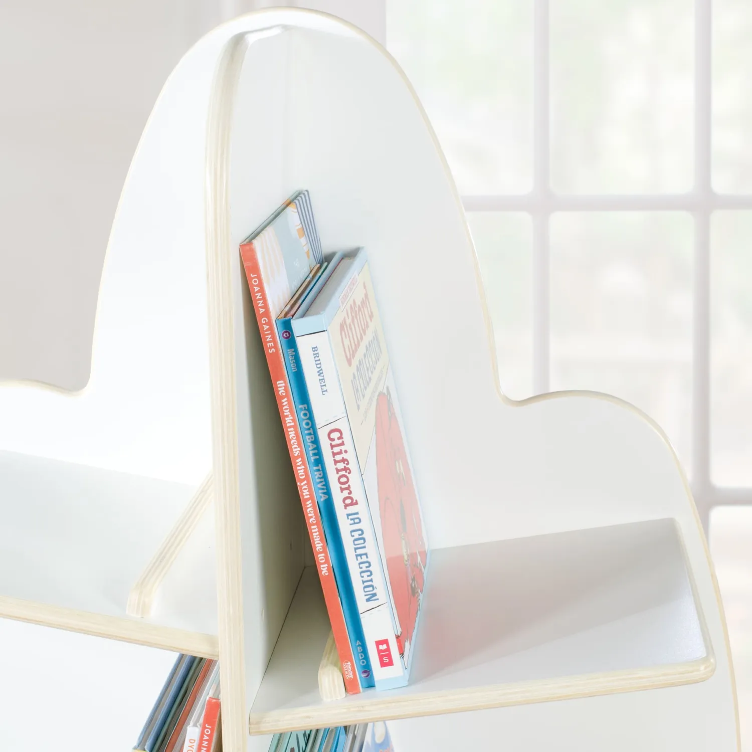Guidecraft EdQ Reading Tree boekenkast wit 6 vakken