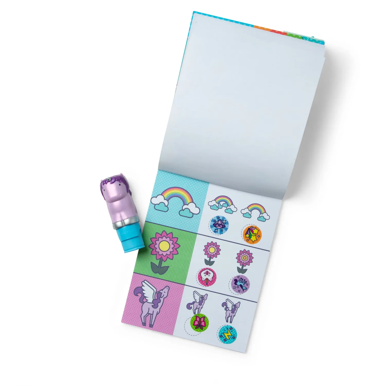Melissa & Doug Sticker WOW Eenhoorn stickerboek paars