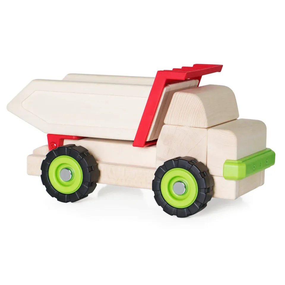 Guidecraft Block Science Big Dump Truck kiepwagen hout
