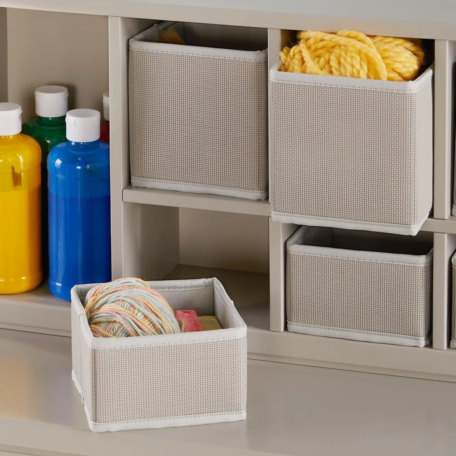 Martha Stewart Kids Cubby Organizer opberger Linen White