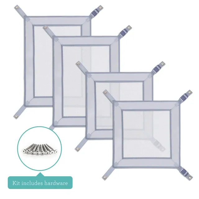 Guidecraft Kitchen Helper Keeper leertoren net grijs 4 stuks