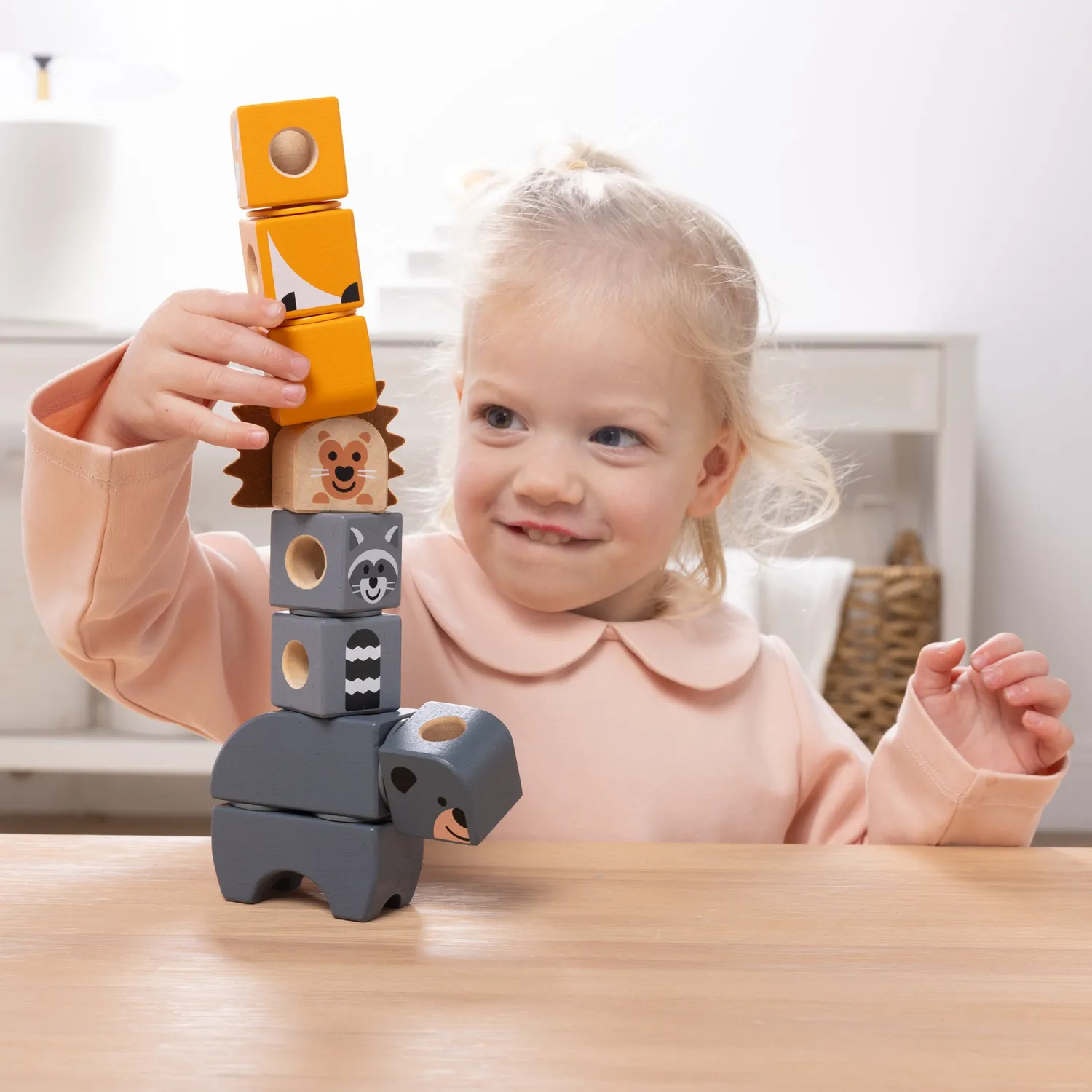 Melissa & Doug Blockables Woodland Friends Bouwset 16-delig