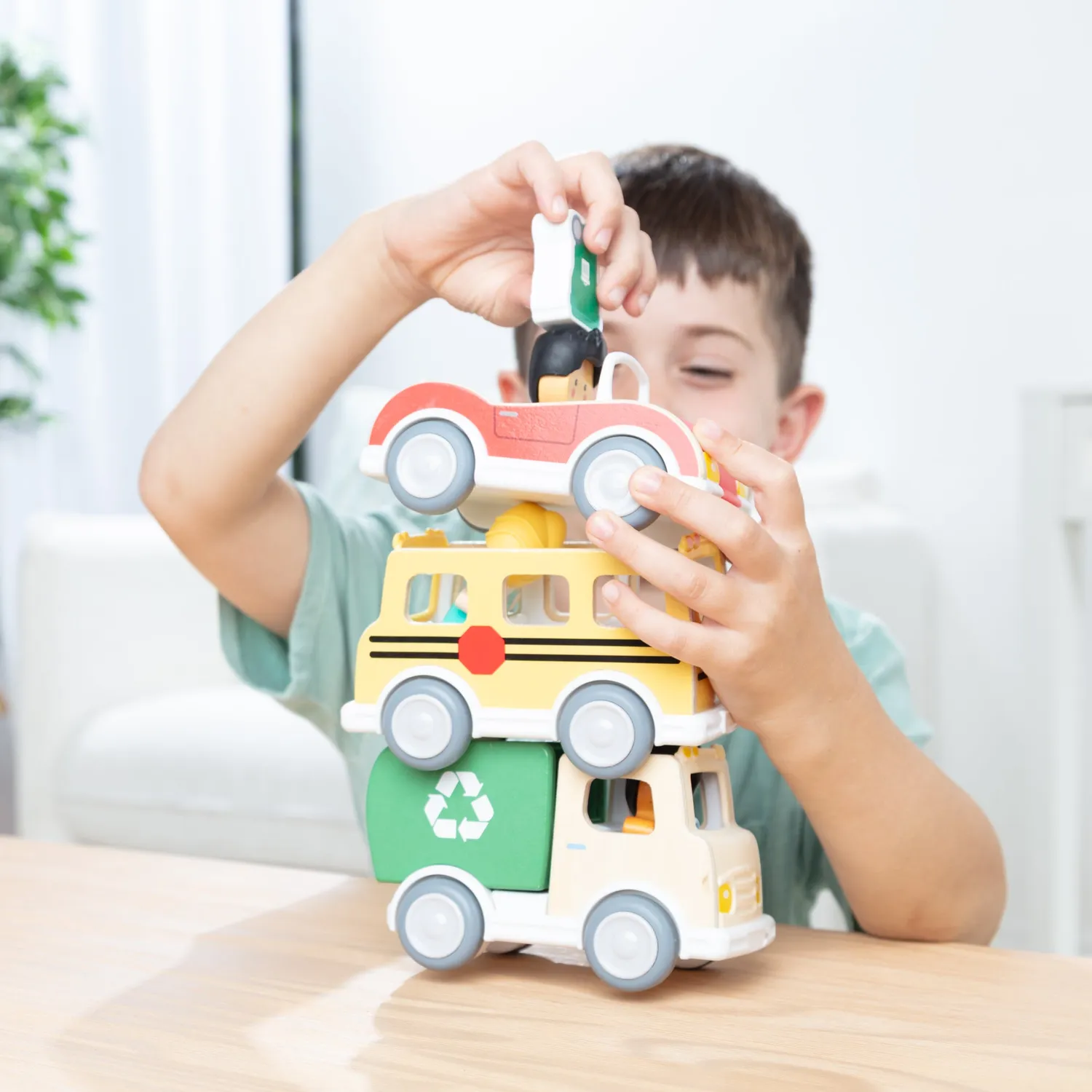 Melissa & Doug Cheery Lane voertuigen speelset hout