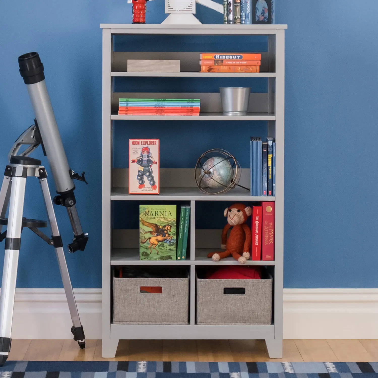 Martha Stewart Kids Tall Bookcase kinderboekenkast linen white