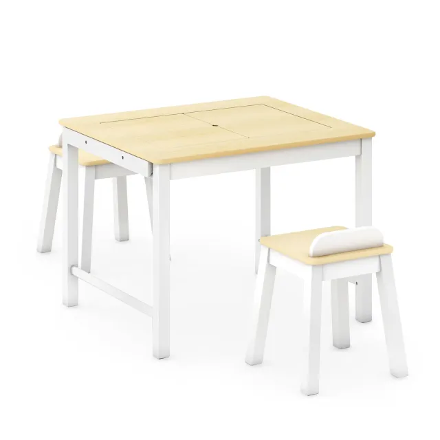 Guidecraft Sensory Activity Table speeltafel met krukken hout