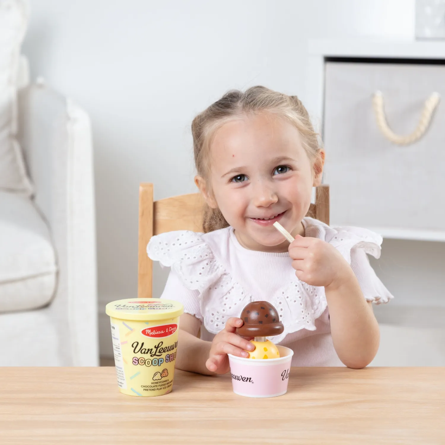 Melissa & Doug Van Leeuwen Scoop Pack speelgoedijs 2 bollen