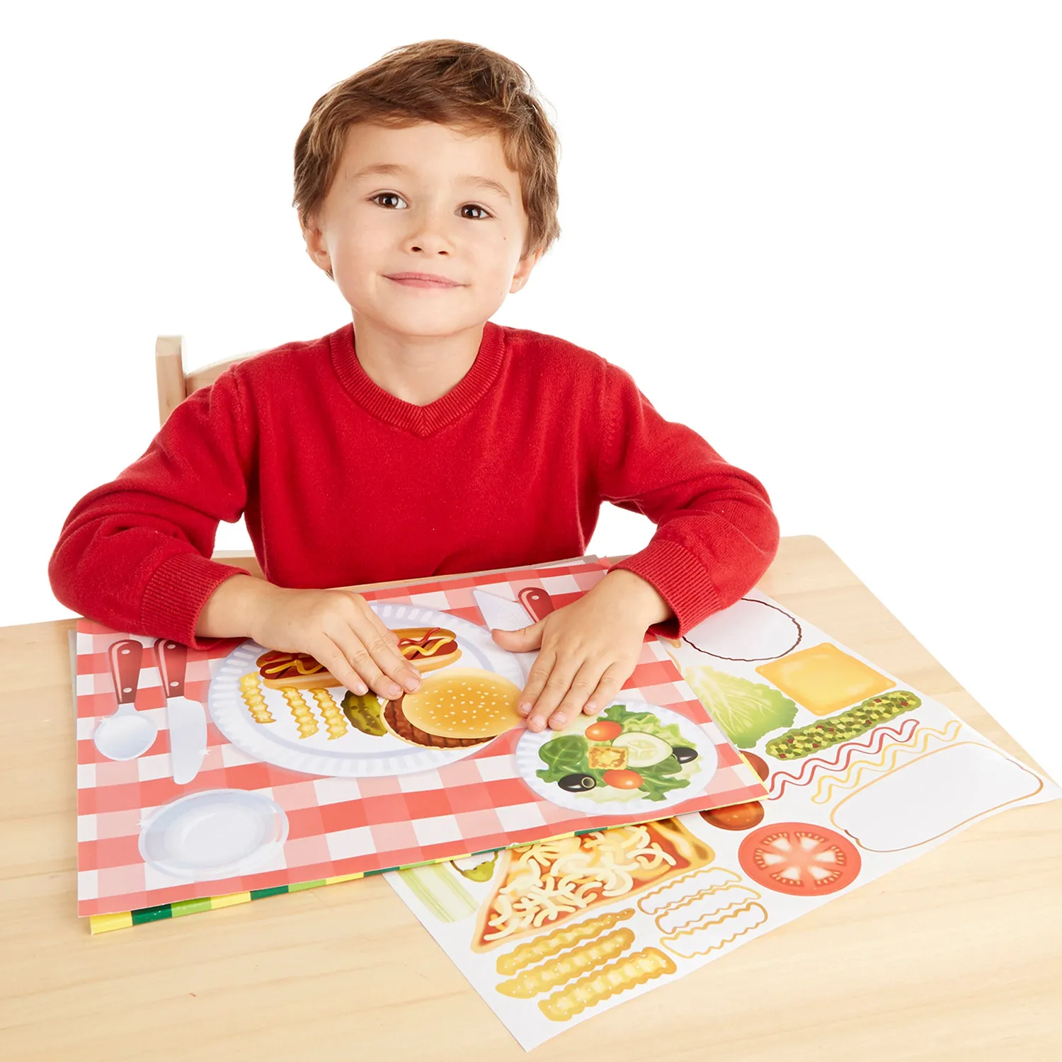 Melissa & Doug Make-a-Meal stickerboek eten 225 stickers