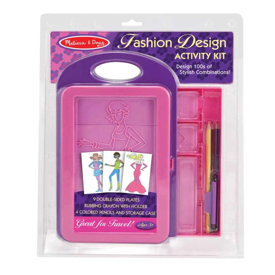 Melissa & Doug Fashion Design Activity Kit knutselset mode