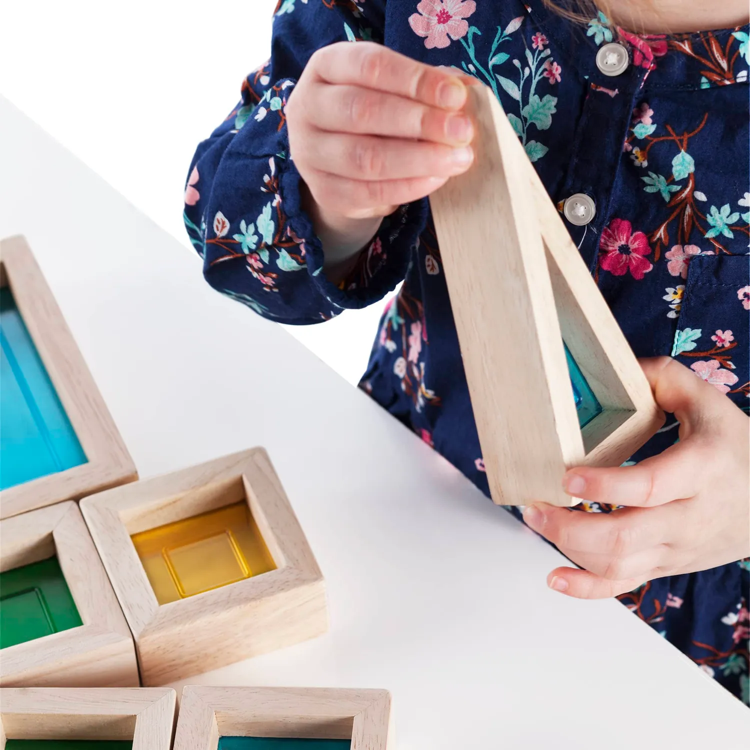 Guidecraft Rainbow Blocks bouwblokken 10 stuks kleur