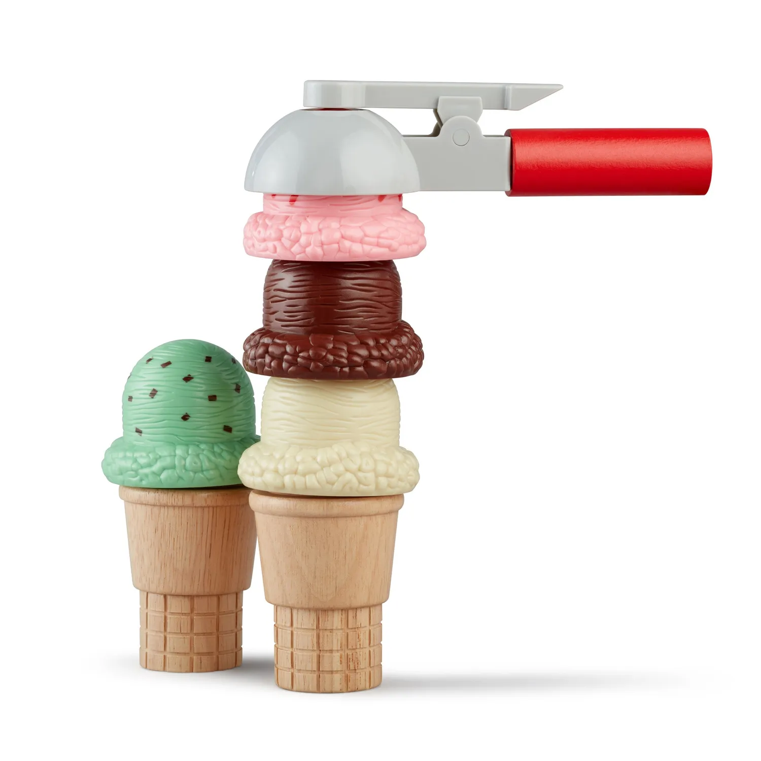 Melissa & Doug Scoop & Stack Magnetische IJsjesset 4 Bollen