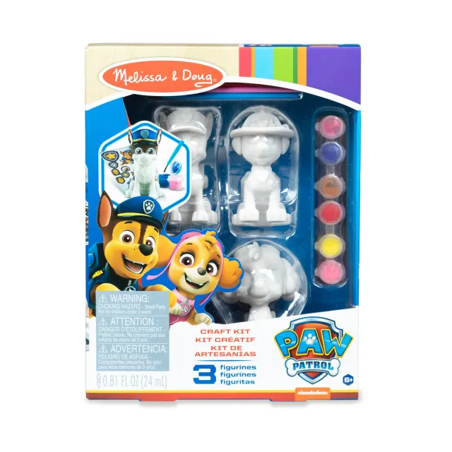 Melissa & Doug PAW Patrol Pup Figurines knutselset 3 stuks met verf