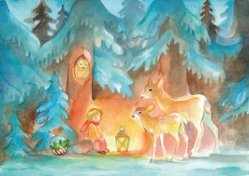 Ginger Fairy Marie-Laure Viriot Winter kaart 10x15 cm stevig