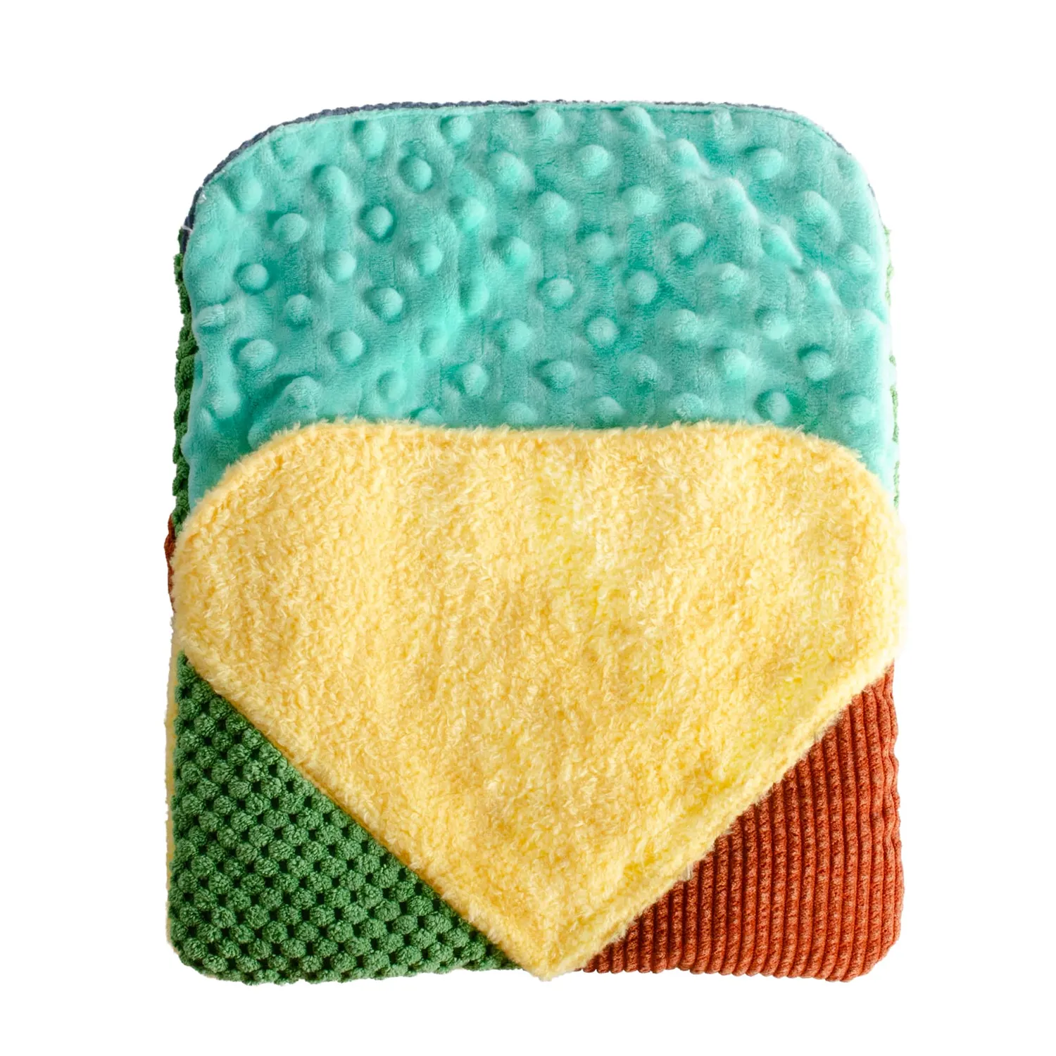 Guidecraft Crinkle Pockets Rainbow sensorisch set van 3