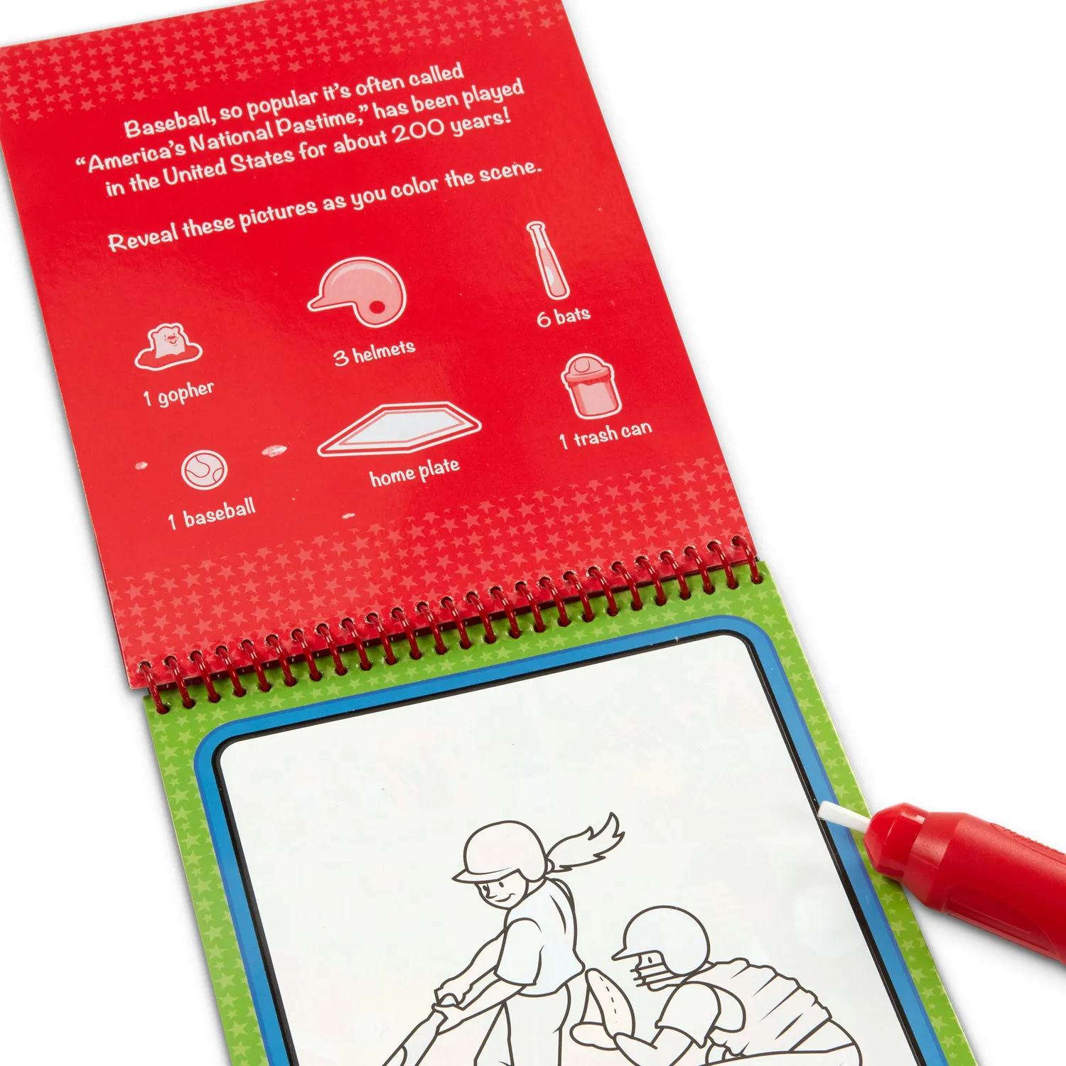 Melissa & Doug Water Wow Sports waterschilderboek 4 pagina’s