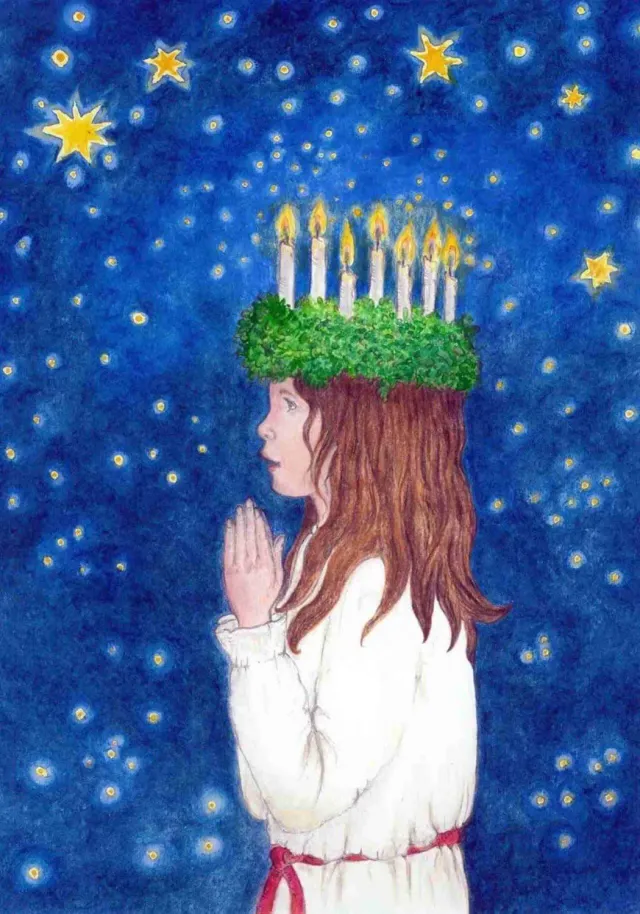 Ginger Fairy Eentje van Margo Sint Lucia ansichtkaart 10,5x15