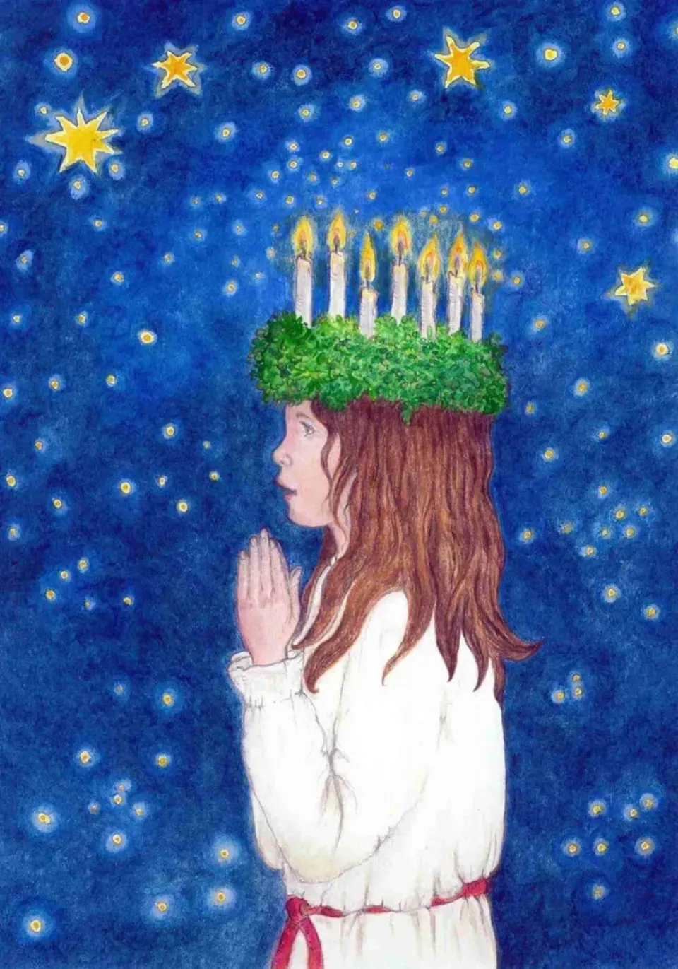 Ginger Fairy Eentje van Margo Sint Lucia ansichtkaart 10,5x15