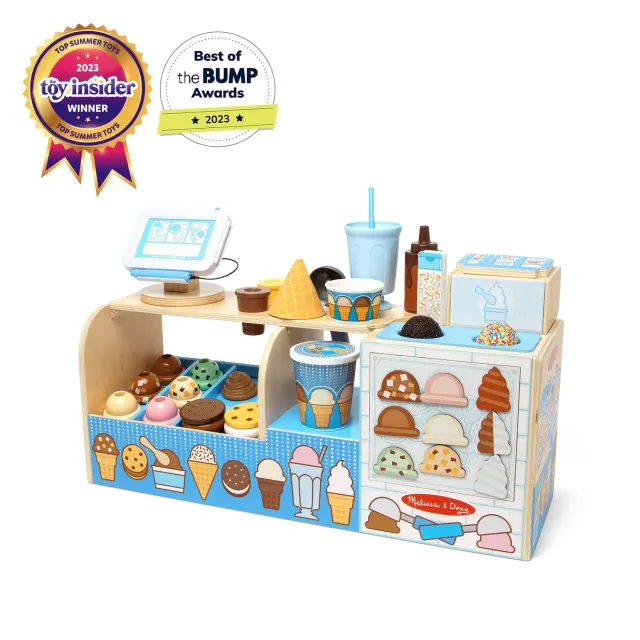 Melissa & Doug Cool Scoops ijssalon 42-delig hout
