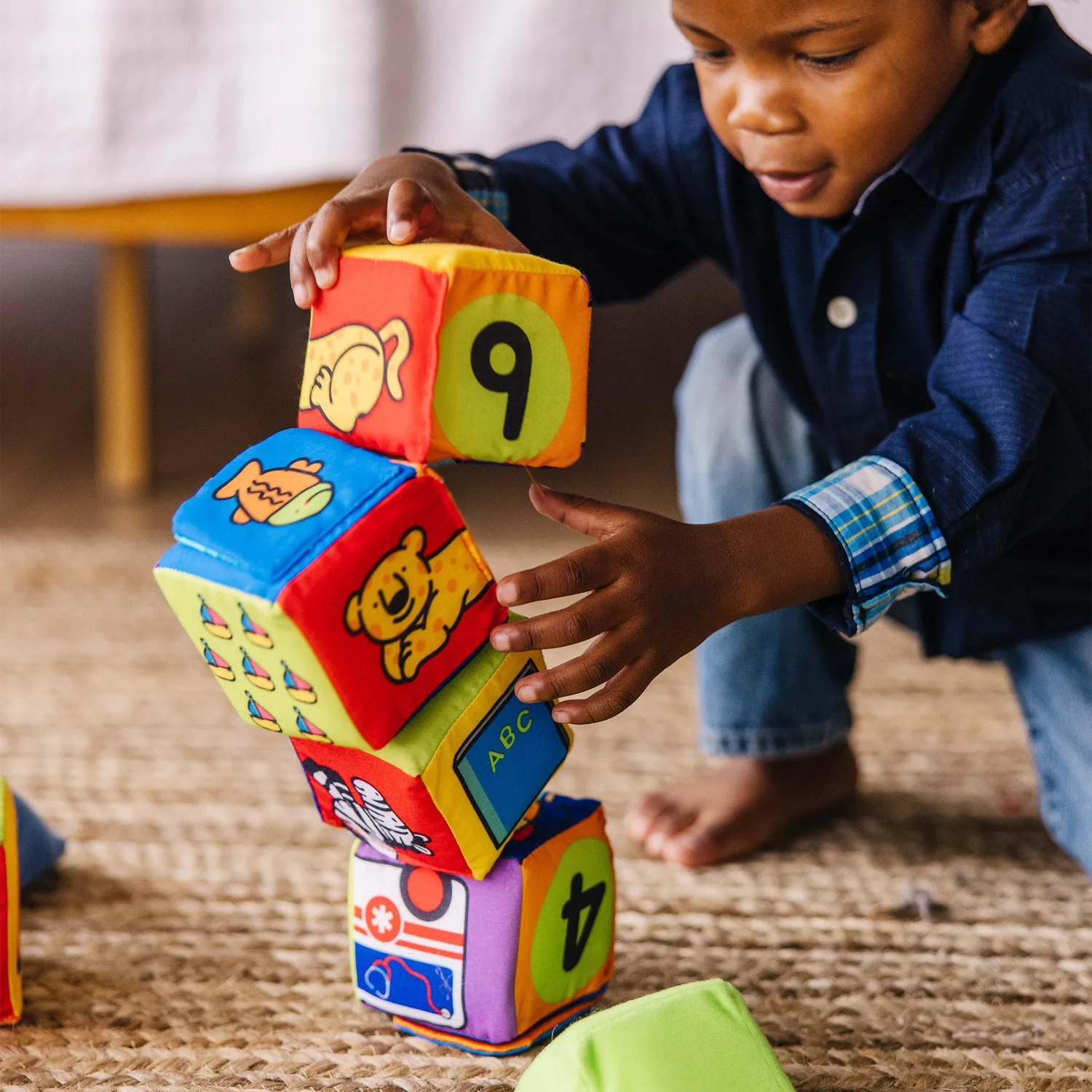 Melissa & Doug K's Kids Match and Build zachte blokken 14 stuks