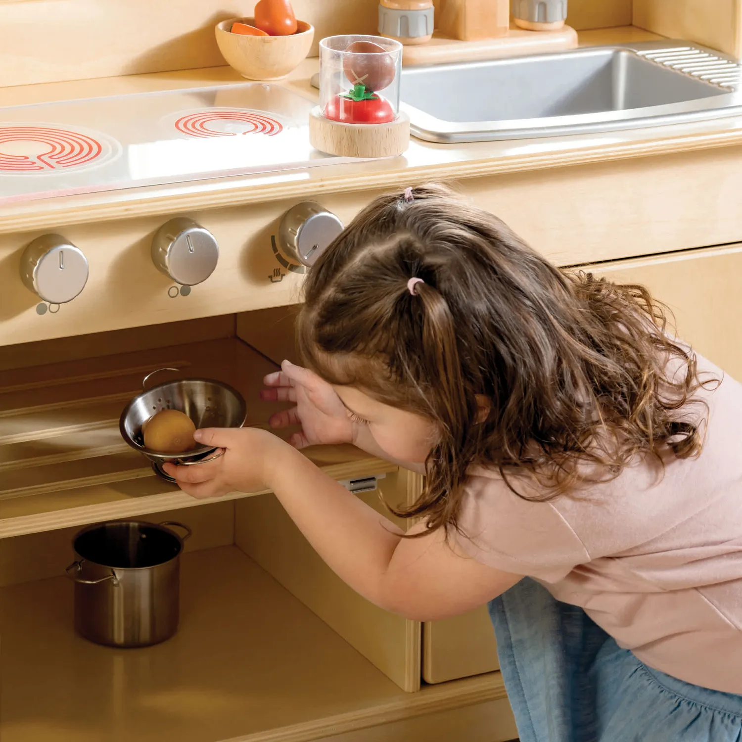 Guidecraft EdQ All-in-One speelkeuken naturel hout