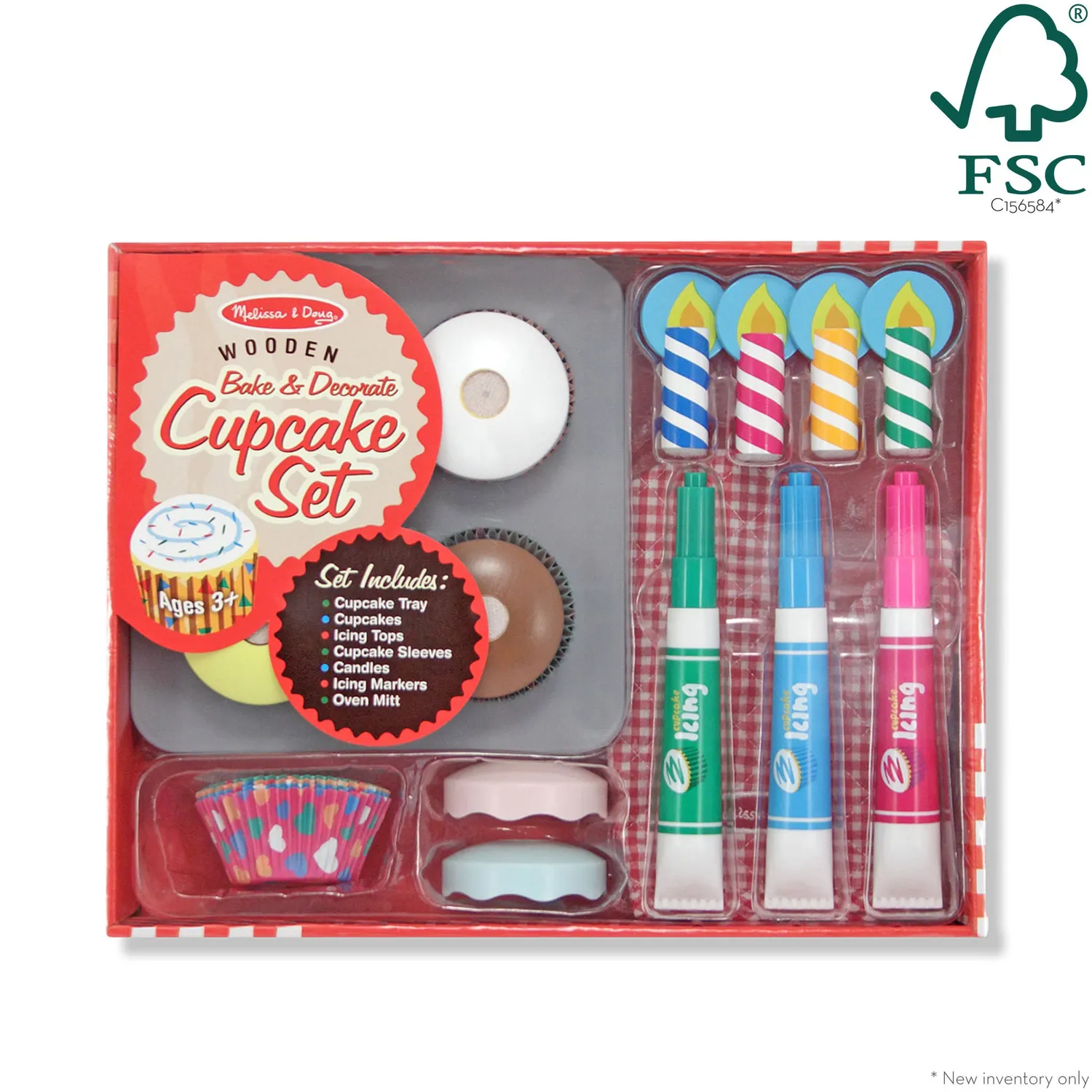 Melissa & Doug Bake & Decorate Cupcake Speelset Houten