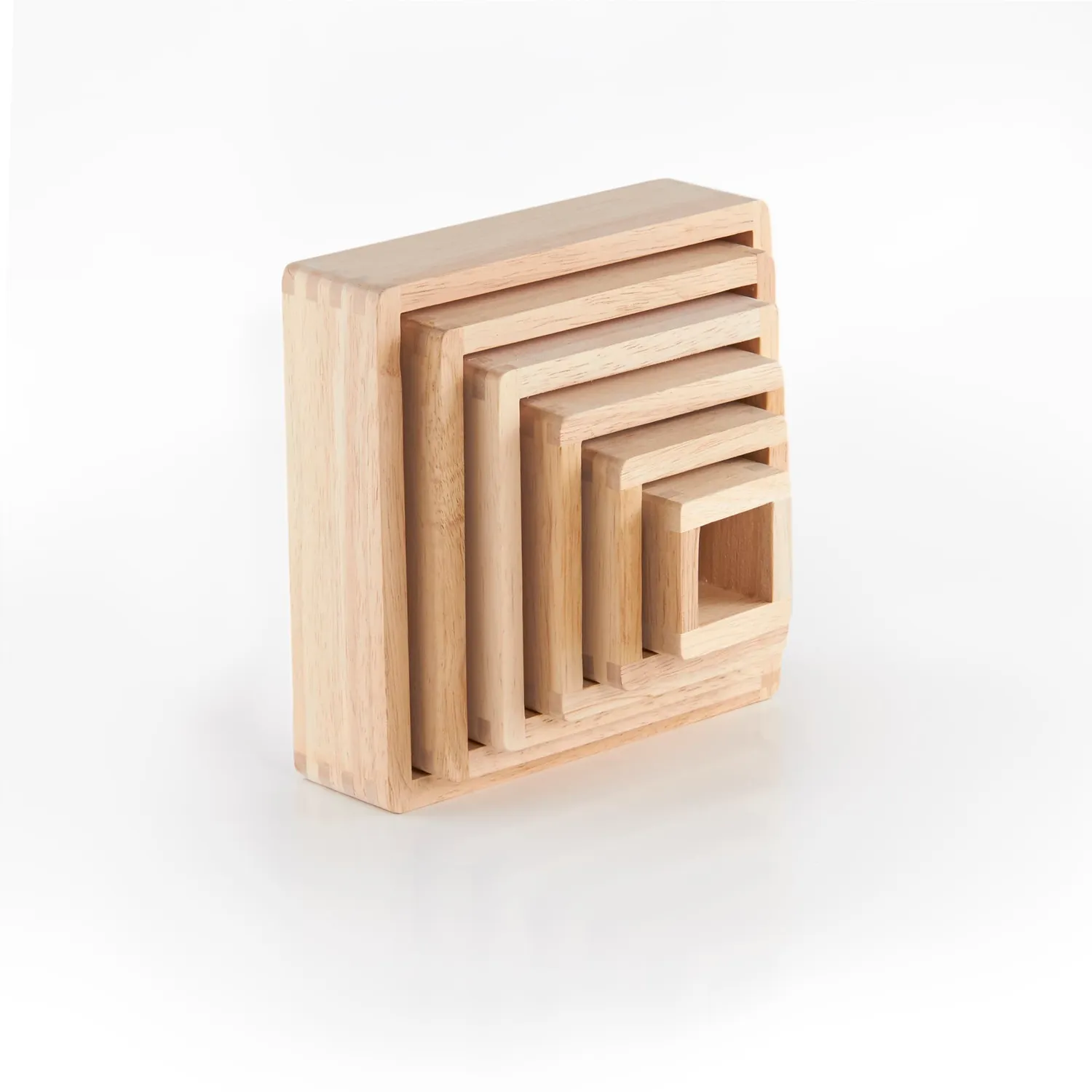 Guidecraft Stacking Rainbow Pyramid stapelspeelgoed 6-delig